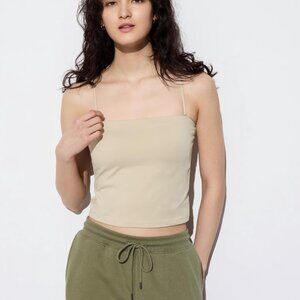 Uniqlo AIRism Tube Bra Top in Beige/Tan NWOT